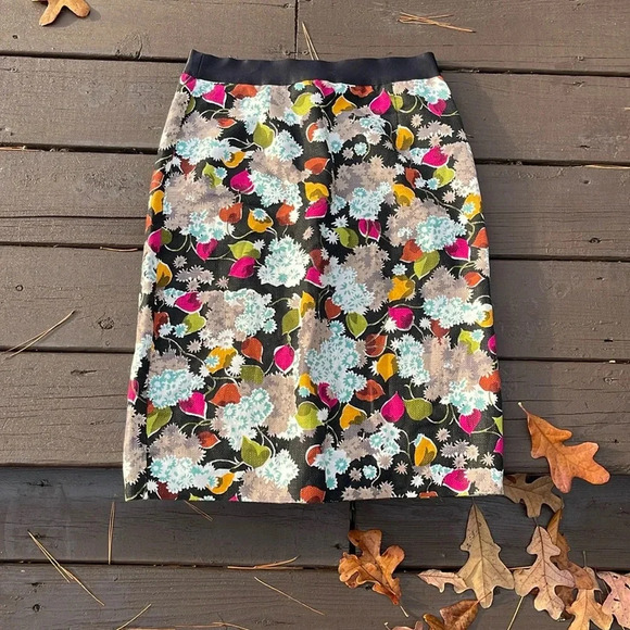 Girls from Savoy Anthropologie floral skirt size 6 - Picture 1 of 5